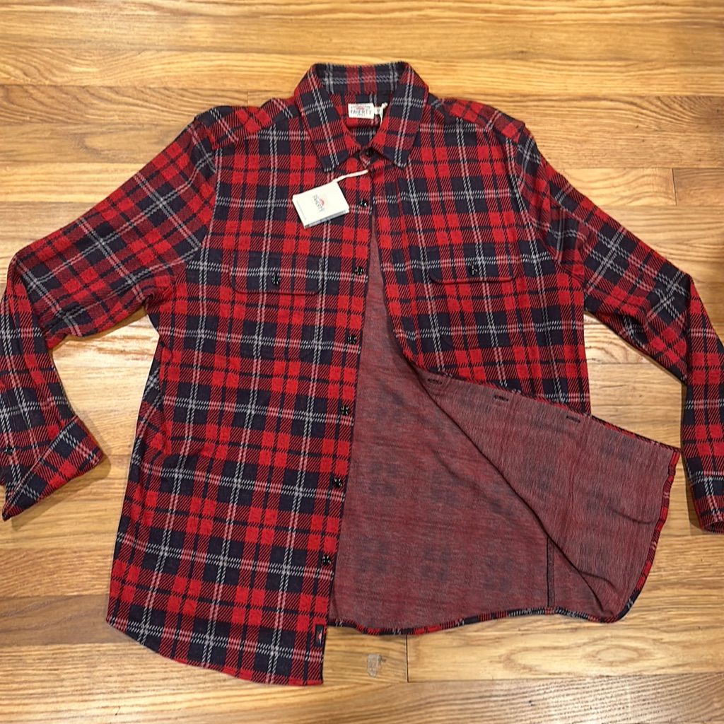 Faherty Legend Sweater Shirt (Flannel). Plaid. Size Xl. New With Tags